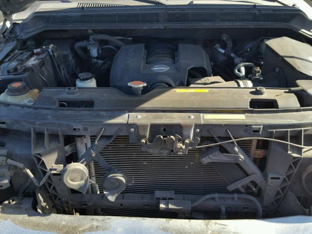 1N6AA07B65N555230 - 2005 NISSAN TITAN XE SILVER photo 7