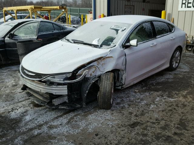 1C3CCCAB1FN537238 - 2015 CHRYSLER 200 LIMITE WHITE photo 2