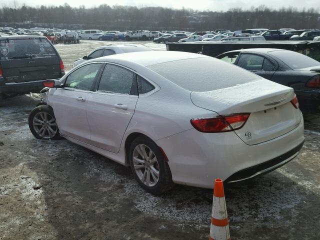 1C3CCCAB1FN537238 - 2015 CHRYSLER 200 LIMITE WHITE photo 3