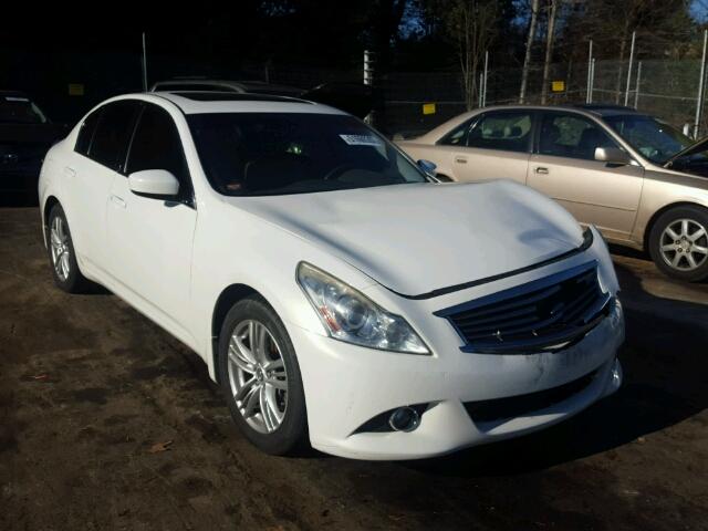 JN1DV6AP5CM700498 - 2012 INFINITI G25 BASE WHITE photo 1