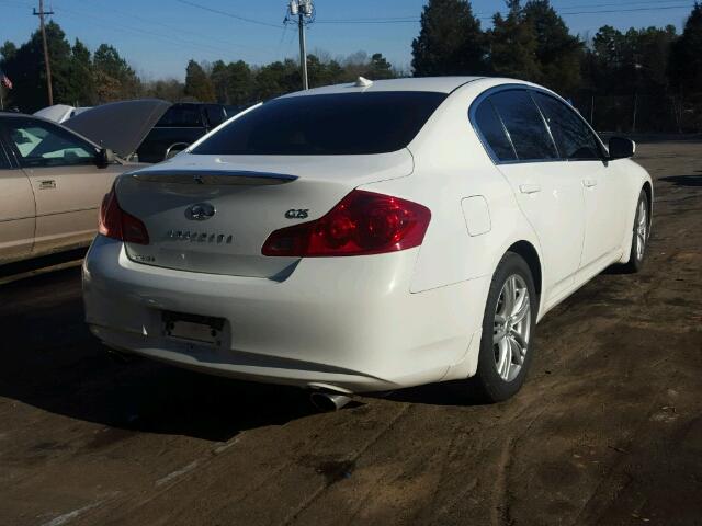 JN1DV6AP5CM700498 - 2012 INFINITI G25 BASE WHITE photo 4