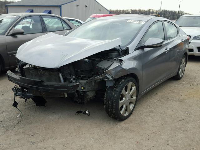 KMHDH4AE7CU267107 - 2012 HYUNDAI ELANTRA GL GRAY photo 2