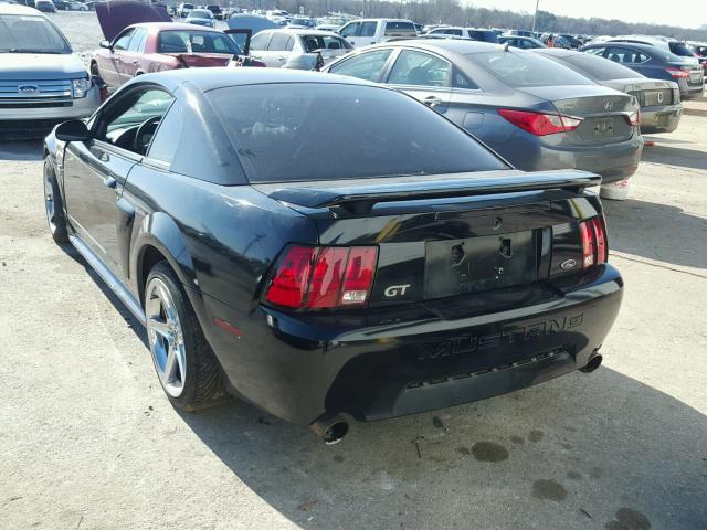 1FAFP42X54F200386 - 2004 FORD MUSTANG GT BLACK photo 3