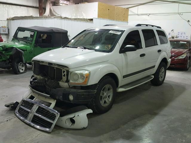 1D4HD48N46F192241 - 2006 DODGE DURANGO SL WHITE photo 2