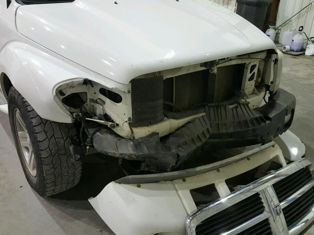 1D4HD48N46F192241 - 2006 DODGE DURANGO SL WHITE photo 9