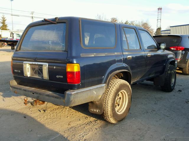 JT3VN39W5M0055229 - 1991 TOYOTA 4RUNNER VN BLUE photo 4