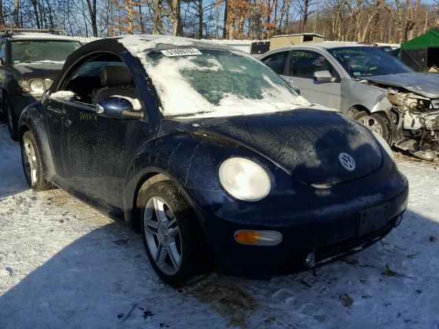 3VWCD31Y25M306772 - 2005 VOLKSWAGEN NEW BEETLE BLUE photo 1