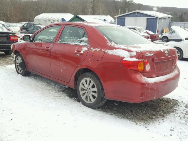 JTDBL40E29J004030 - 2009 TOYOTA COROLLA BA RED photo 3