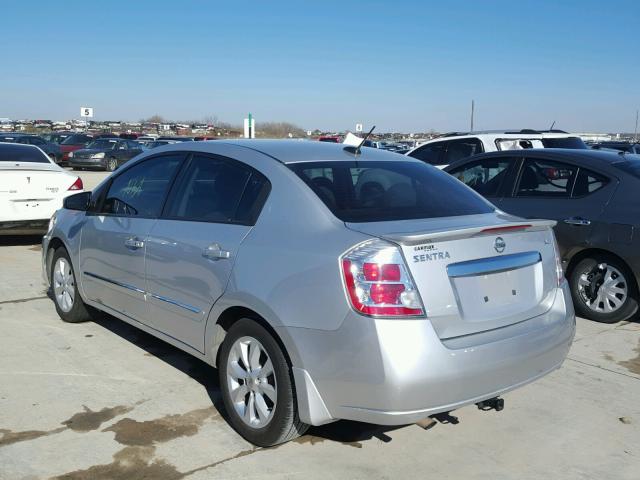 3N1AB6AP9BL732391 - 2011 NISSAN SENTRA 2.0 SILVER photo 3