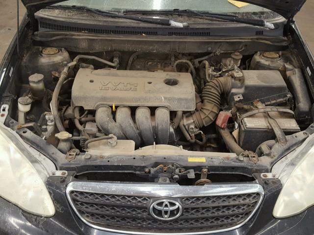 1NXBR32E65Z564126 - 2005 TOYOTA COROLLA CE BLACK photo 7