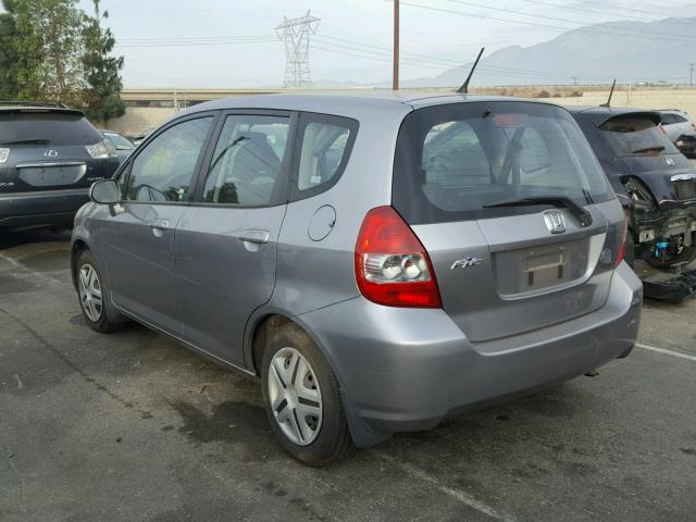 JHMGD38427S010392 - 2007 HONDA FIT SILVER photo 3