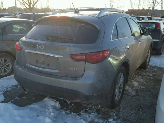 JN8AS1MW7BM142073 - 2011 INFINITI FX35 GRAY photo 4