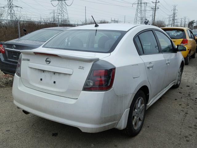 3N1AB6AP9BL675318 - 2011 NISSAN SENTRA 2.0 WHITE photo 4