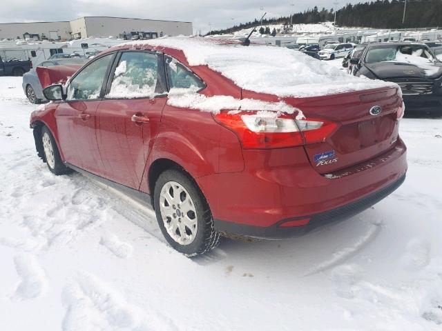 1FAHP3F24CL412018 - 2012 FORD FOCUS SE RED photo 3