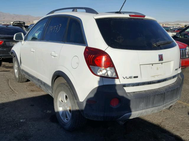 3GSDL43N18S542157 - 2008 SATURN VUE XE WHITE photo 3