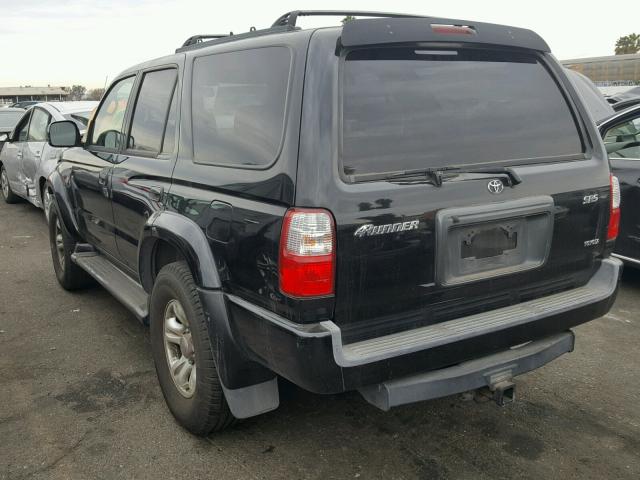 JT3GN86R210199370 - 2001 TOYOTA 4RUNNER SR BLACK photo 3