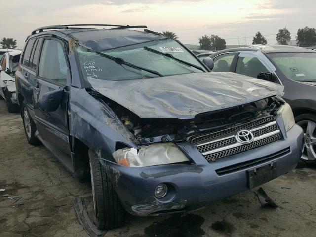 JTEDW21A470021314 - 2007 TOYOTA HIGHLANDER BLUE photo 1