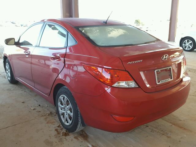 KMHCT4AEXDU325352 - 2013 HYUNDAI ACCENT GLS RED photo 3