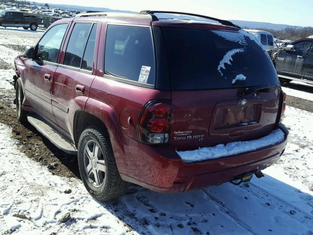 1GNDT13S072287583 - 2007 CHEVROLET TRAILBLAZE RED photo 3