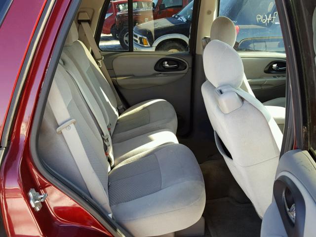 1GNDT13S072287583 - 2007 CHEVROLET TRAILBLAZE RED photo 6