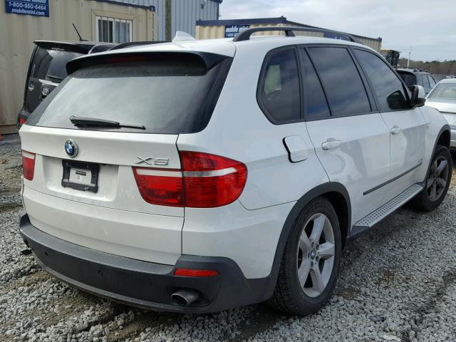 5UXFE43589L272655 - 2009 BMW X5 XDRIVE3 WHITE photo 4