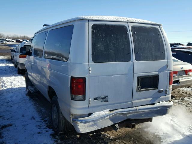 1FBNE31L47DB02233 - 2007 FORD ECONOLINE WHITE photo 3