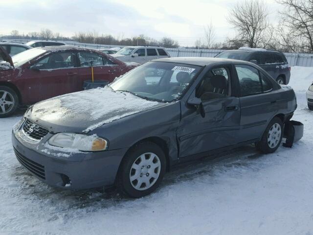 3N1CB51DX1L479900 - 2001 NISSAN SENTRA XE GRAY photo 2