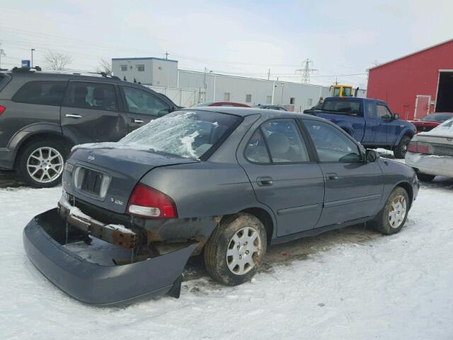 3N1CB51DX1L479900 - 2001 NISSAN SENTRA XE GRAY photo 4