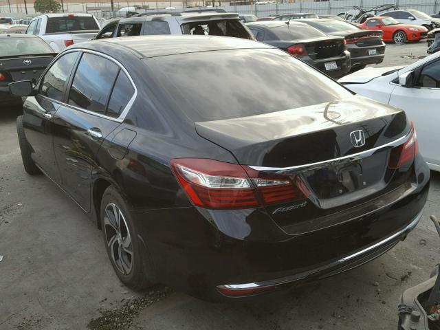 1HGCR2F38GA202669 - 2016 HONDA ACCORD LX BLACK photo 3