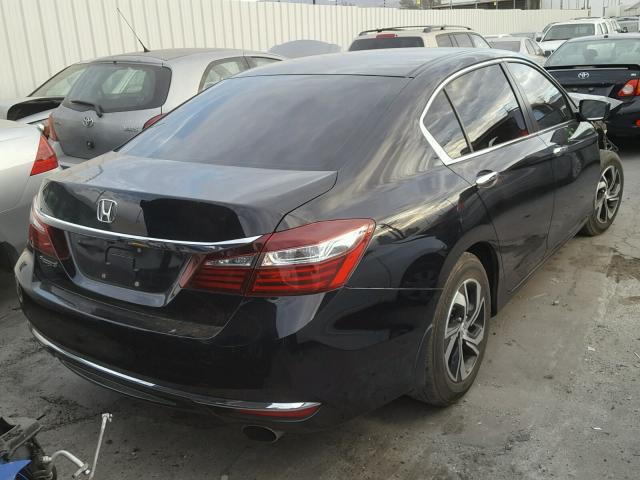 1HGCR2F38GA202669 - 2016 HONDA ACCORD LX BLACK photo 4