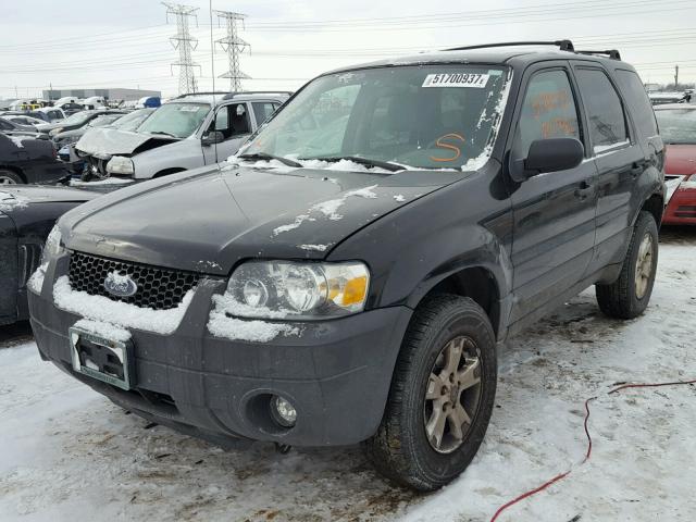 1FMYU031X6KD36095 - 2006 FORD ESCAPE XLT BLACK photo 2