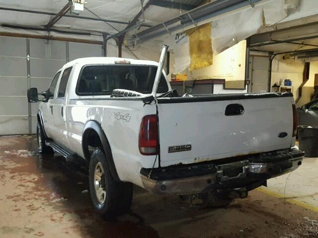 1FTWW31P87EB05078 - 2007 FORD F350 SRW S WHITE photo 3