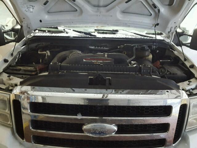 1FTWW31P87EB05078 - 2007 FORD F350 SRW S WHITE photo 7