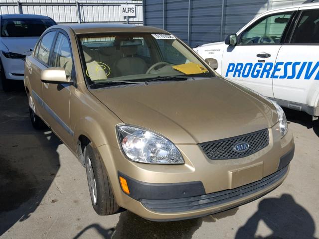 KNADE123566149376 - 2006 KIA RIO GOLD photo 1