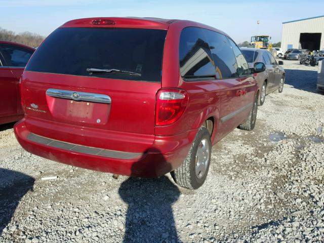 1C4GP45R05B145155 - 2005 CHRYSLER TOWN & COU RED photo 4