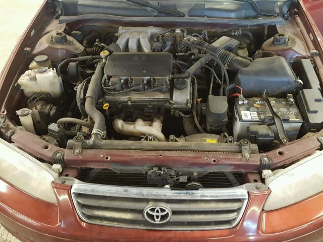 4T1BF22K9YU938886 - 2000 TOYOTA CAMRY LE RED photo 7