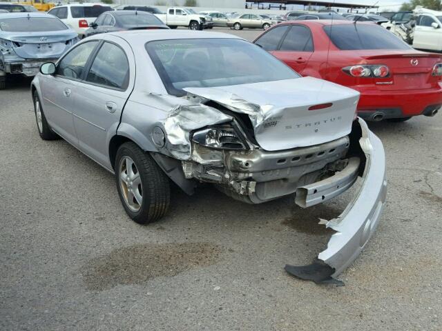 1B3EL46X45N647117 - 2005 DODGE STRATUS SX SILVER photo 3