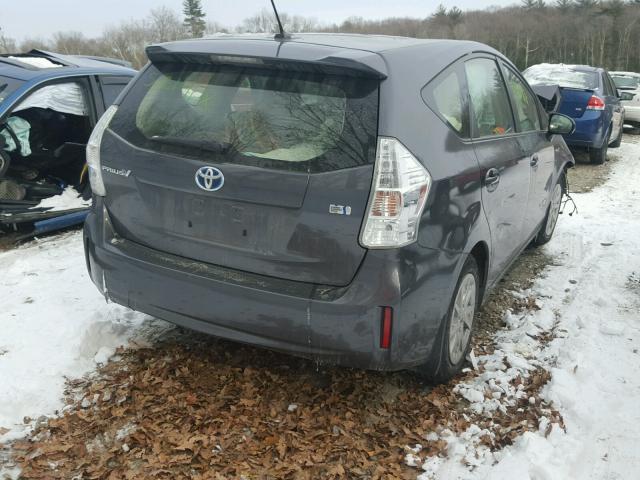 JTDZN3EU4C3155398 - 2012 TOYOTA PRIUS V CHARCOAL photo 4