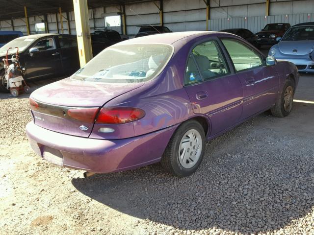 1FALP13P4VW201255 - 1997 FORD ESCORT LX PURPLE photo 4