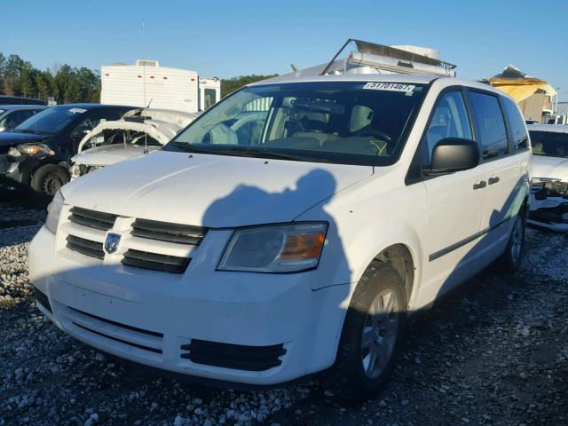 2D8HN44H58R120200 - 2008 DODGE GRAND CARA WHITE photo 2