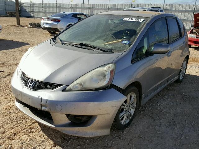 JHMGE88449S020175 - 2009 HONDA FIT SPORT GRAY photo 9