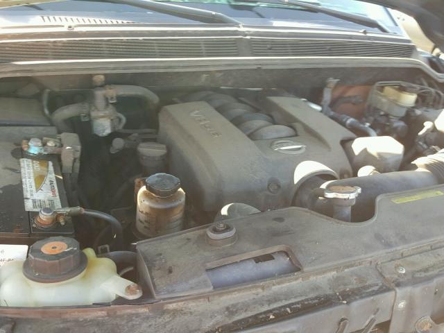 1N6AA07B54N502324 - 2004 NISSAN TITAN XE GREEN photo 7