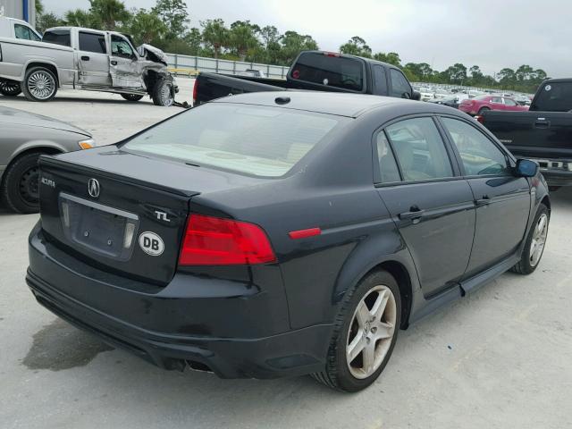 19UUA66285A025824 - 2005 ACURA TL BLACK photo 4