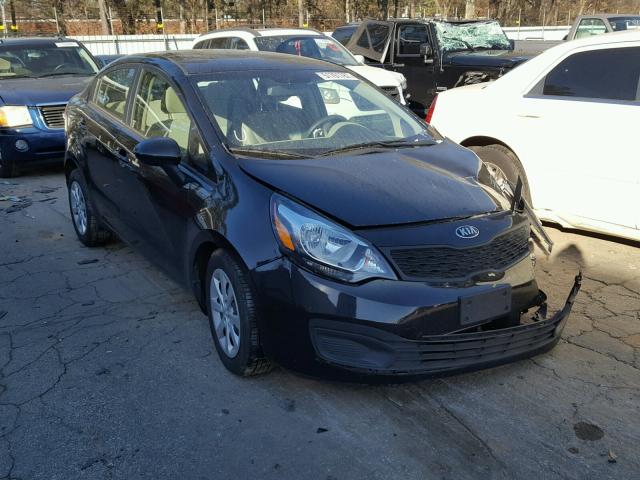 KNADM4A32D6299674 - 2013 KIA RIO LX BLACK photo 1