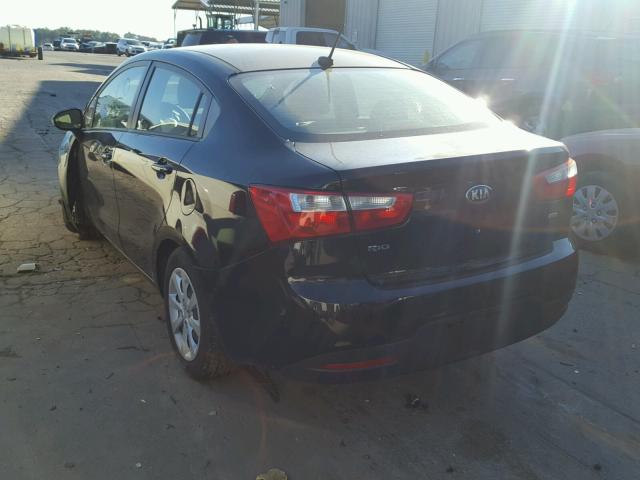KNADM4A32D6299674 - 2013 KIA RIO LX Սև լուսանկար 3