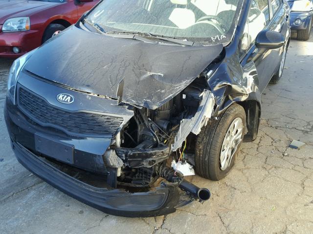 KNADM4A32D6299674 - 2013 KIA RIO LX Սև լուսանկար 9