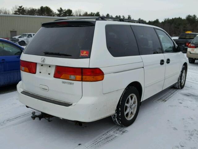 5FNRL18523B138925 - 2003 HONDA ODYSSEY LX WHITE photo 4