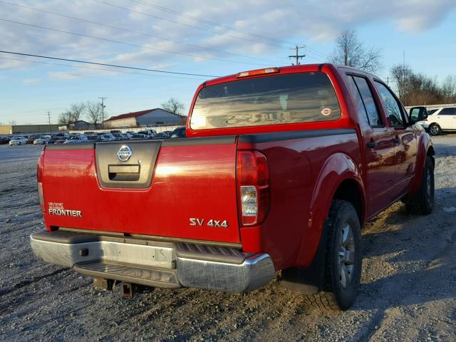 1N6AD0EV4BC408044 - 2011 NISSAN FRONTIER S RED photo 4