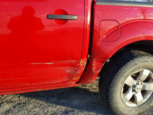 1N6AD0EV4BC408044 - 2011 NISSAN FRONTIER S RED photo 9