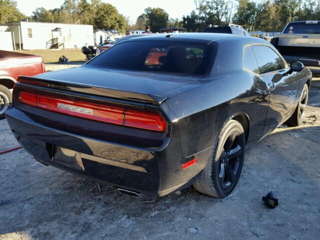 2C3CDYBT0EH242012 - 2014 DODGE CHALLENGER BLACK photo 4